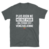 Thumbnail for T-shirt Venezuela bleu marine - Plus rien ne me fait peur ma femme est