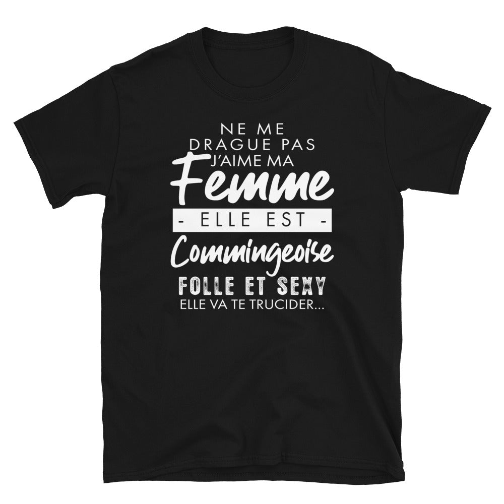 T-shirt Commingeoise noir - Ne me drague pas