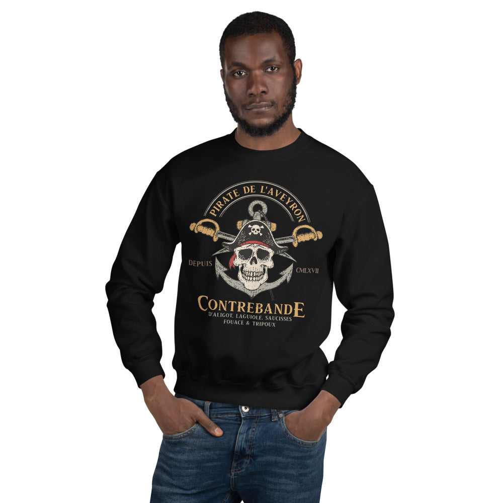 Sweatshirt Aveyron bleu marine - Fierté des pirates locaux