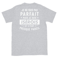Thumbnail for T-shirt Isérois bleu marine dos - Je ne suis pas parfait mais.