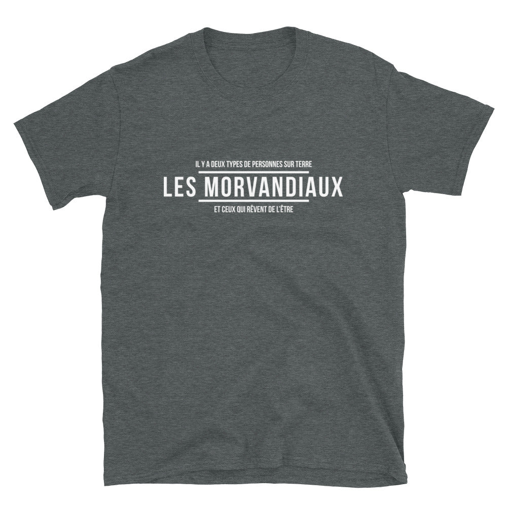 T-shirt Bourgogne noir - Deux types de personnes