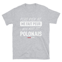 Thumbnail for T-shirt Pologne bleu marine dos - Plus rien ne me fait peur ma femme est