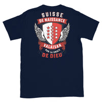 Thumbnail for T-shirt Valais bleu marine - Français, Belge, Suisse, Canadien