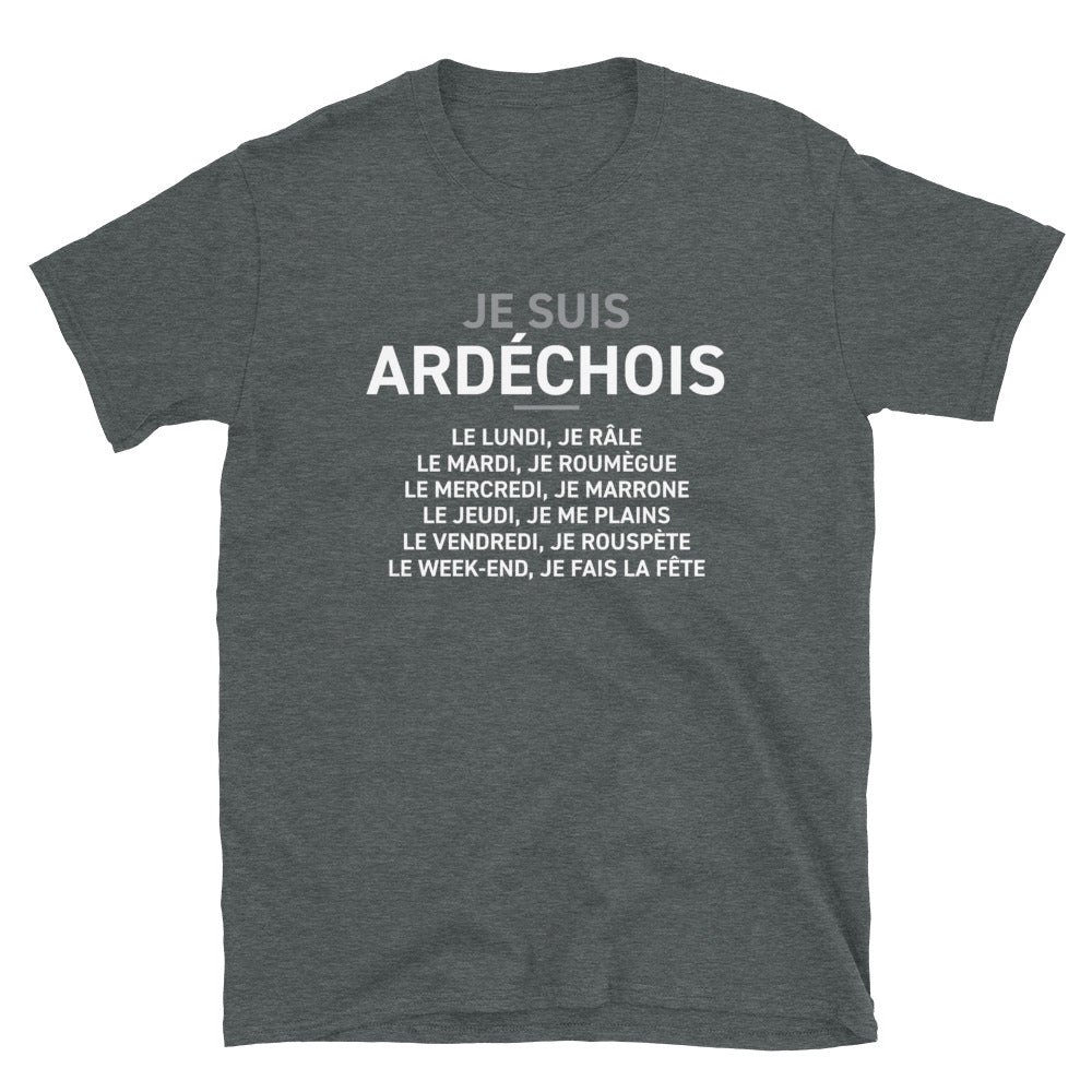 Ardéchois Râleur - T-shirt Standard - Ici & Là - T-shirts & Souvenirs de chez toi