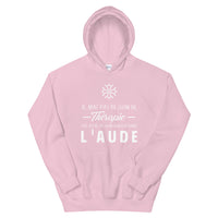 Thumbnail for Sweatshirt Aude gris foncé dos - Pas besoin de thérapie