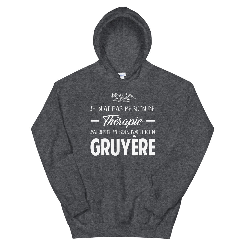 Sweatshirt Gruyère gris foncé - Pas besoin de thérapie