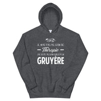 Thumbnail for Sweatshirt Gruyère gris foncé - Pas besoin de thérapie