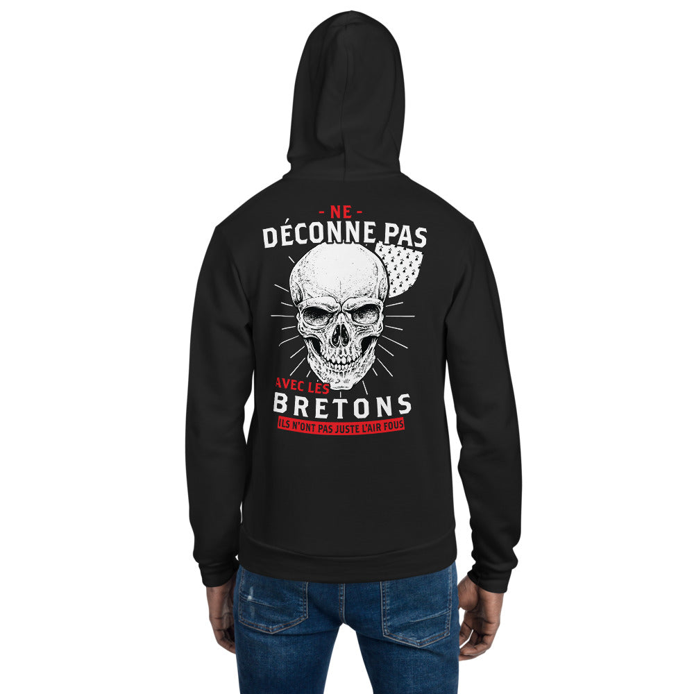 Déconne pas avec les Bretons - Sweat à Capuche zippé - Ici & Là - T-shirts & Souvenirs de chez toi