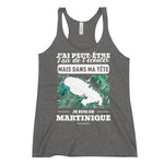 Martinique dans ma tête - Débardeur à Dos Nageur pour Femme - Ici & Là - T-shirts & Souvenirs de chez toi