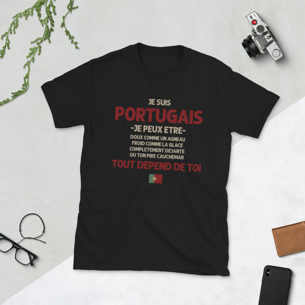 T-shirt Portugal bleu marine - Tout dépend de toi