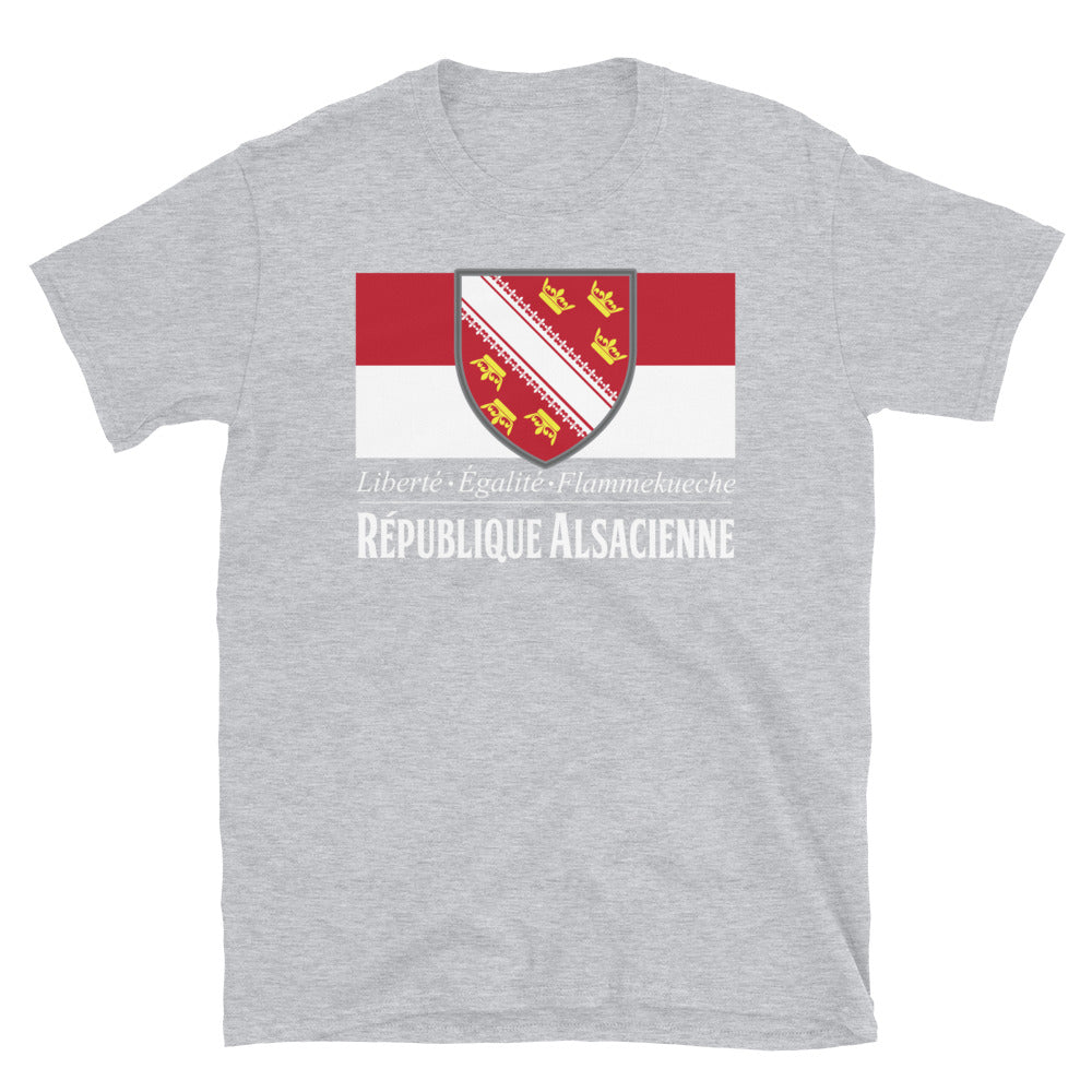 T-shirt Alsace gris sportif - République Alsacienne