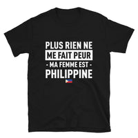 Thumbnail for T-shirt Philippine noir - Plus rien ne me fait peur ma femme est