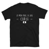 T-shirt Corse noir - Je m'en fous je suis Corse
