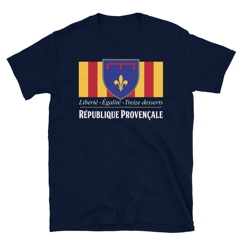 T-shirt Provence noir - Liberté, Égalité, Treize desserts