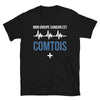 T-shirt Franche-Comté noir - Fierté du groupe sanguin comtois
