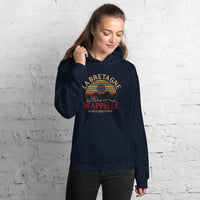 Thumbnail for Sweatshirt Bretagne bleu marine - La mer m'appelle avec humour
