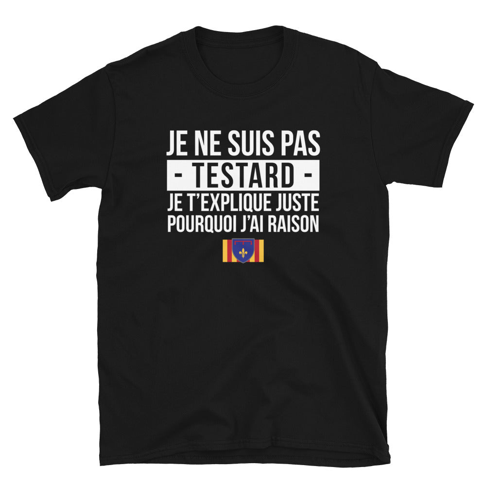 T-shirt Provence noir - Je ne suis pas Testard