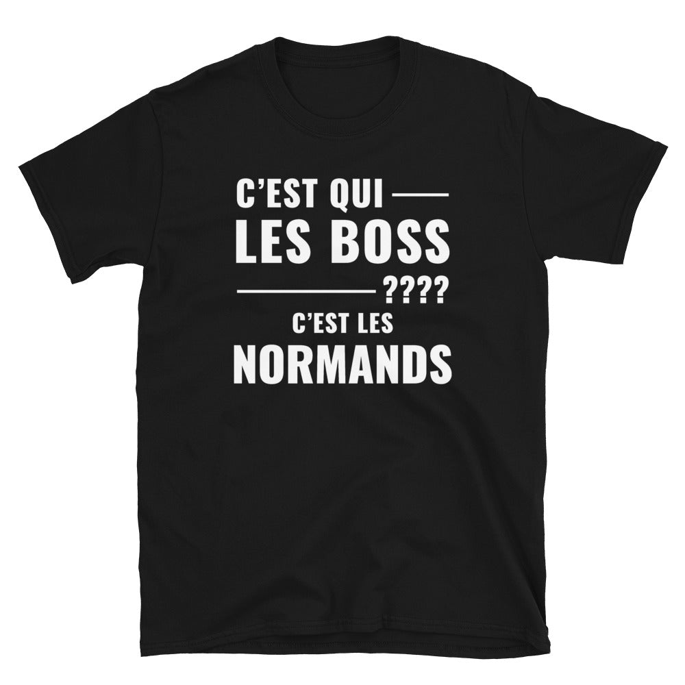 T-shirt Normandie noir - Les Boss, c'est les Normands