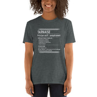 Thumbnail for T-shirt Tarnaise bleu marine - texte humoristique sur la posologie
