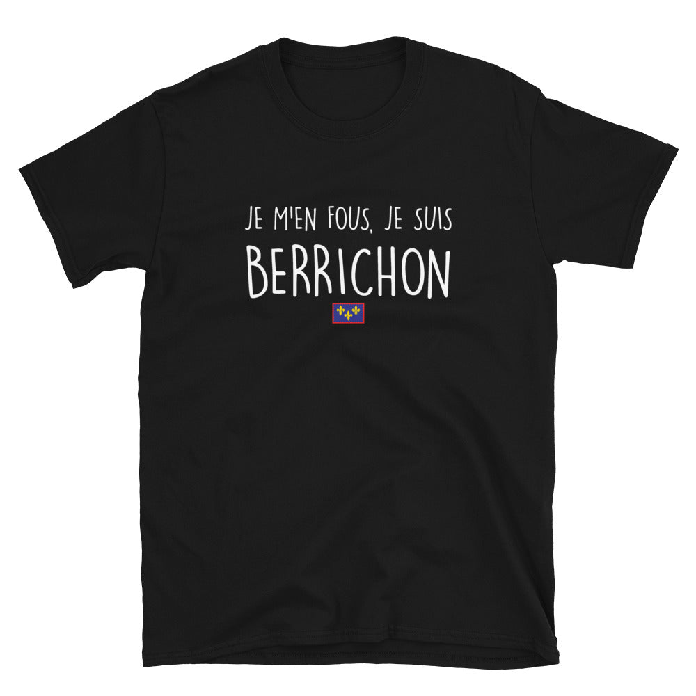 T-shirt Berry noir - Je m'en fous, je suis Berrichon