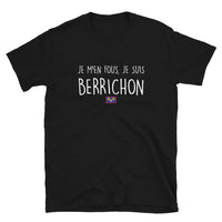 Thumbnail for T-shirt Berry noir - Je m'en fous, je suis Berrichon