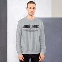 Thumbnail for Ardéchois définition drôle - Sweatshirt - Ici & Là - T-shirts & Souvenirs de chez toi