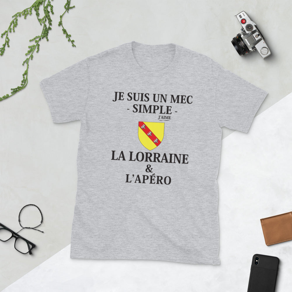 T-shirt Lorraine blanc dos - L'Apéro avec humour et fierté