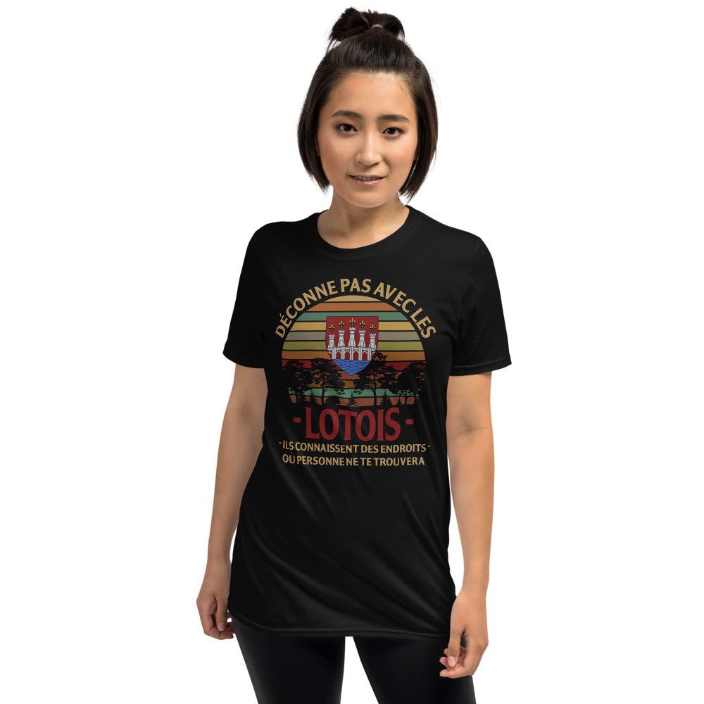 T-shirt Lotois gris foncé - Déconne pas avec humour
