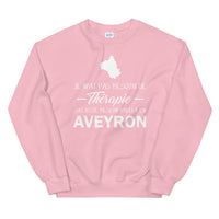 Thumbnail for Sweatshirt Aveyron gris sportif dos - Pas besoin de thérapie
