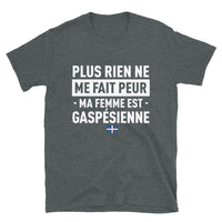 Thumbnail for T-shirt Gaspésie gris foncé - Ne cherchez plus, ma femme est là