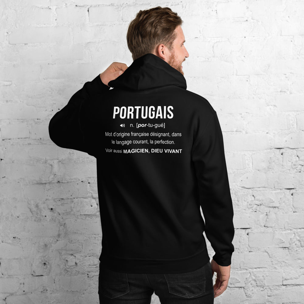 Définition Portugais - humour pour un cadeau - Sweat à capuche - Ici & Là - T-shirts & Souvenirs de chez toi