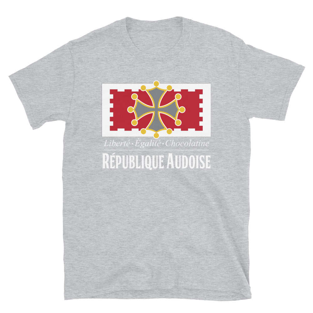 T-shirt Aude bleu marine dos - Liberté égalité chocolatine