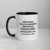 Mug anniversaire père noir - Un joyeux clin d'œil coloré