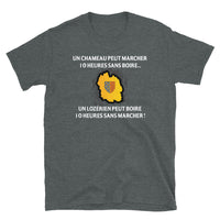 Thumbnail for T-shirt Lozèrien gris foncé chiné dos - 10 heures sans marcher