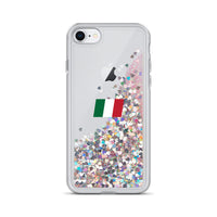 Thumbnail for Italia - Italie -  Coque de Téléphone à Paillettes Liquides - Ici & Là - T-shirts & Souvenirs de chez toi