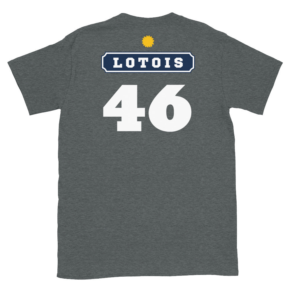 T-shirt Lotois 46 Pastis gris sport - design humoristique sur le Sud