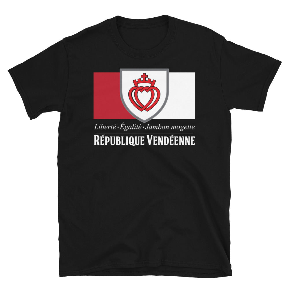 T-shirt Vendée noir - Fierté locale et confort durable