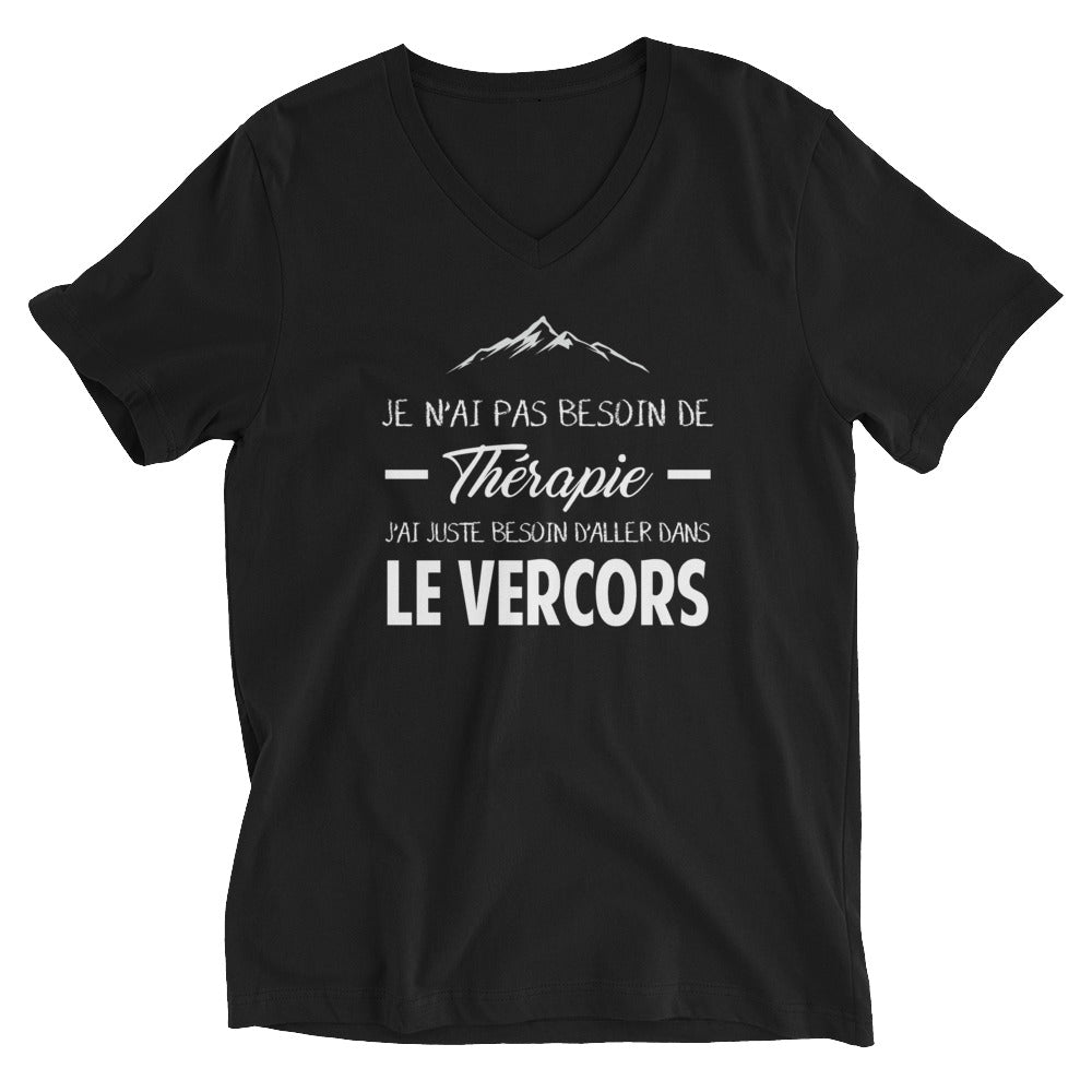 T-shirt Vercors blanc - Je n'ai pas besoin de thérapie