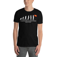 Thumbnail for T-shirt Normandie bleu marine - Évolution de l'homme humoristique