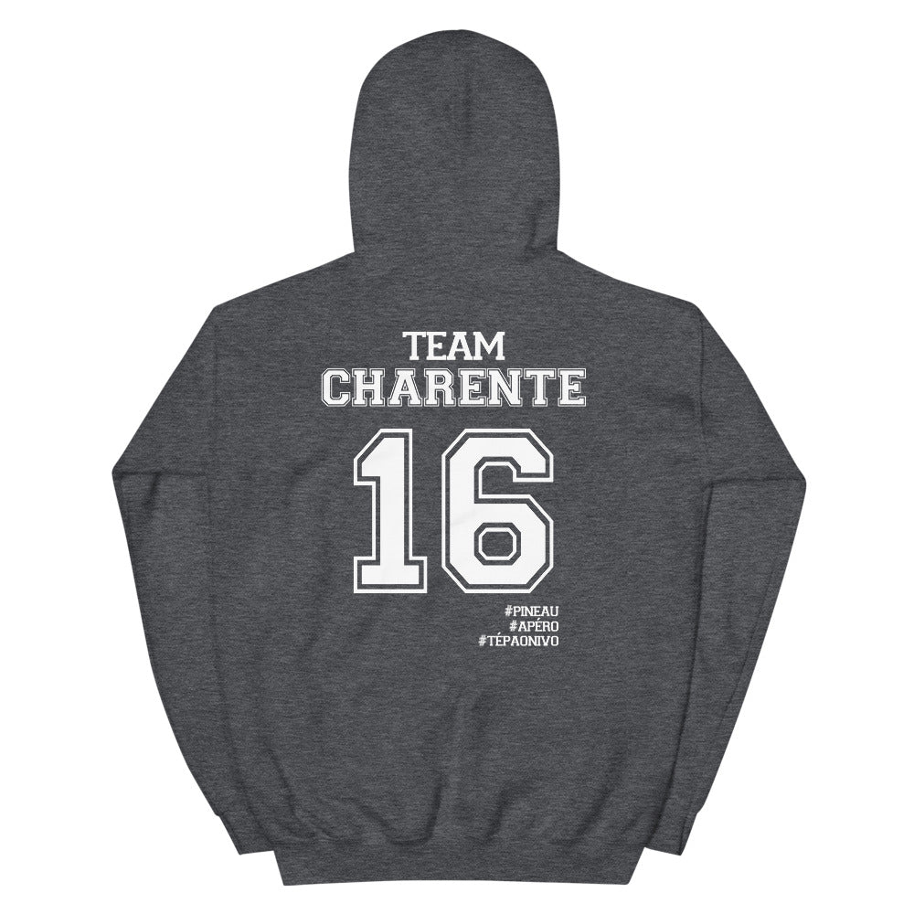 Sweatshirt Charente 16 noir - Confort douillet et chic