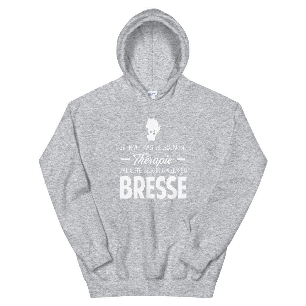 Bresse Thérapie - Sweatshirt à capuche - Ici & Là - T-shirts & Souvenirs de chez toi