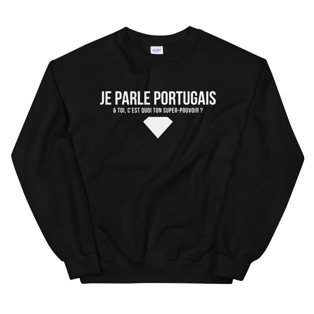 Sweatshirt Portugal bleu marine dos - Parle avec fierté