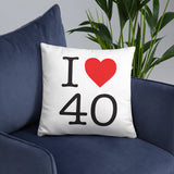 I love 40  Les Landes - NY style - Coussin décoratif - Ici & Là - T-shirts & Souvenirs de chez toi