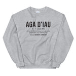 Définition Aga d'Iau, Berry - Sweatshirt - Ici & Là - T-shirts & Souvenirs de chez toi