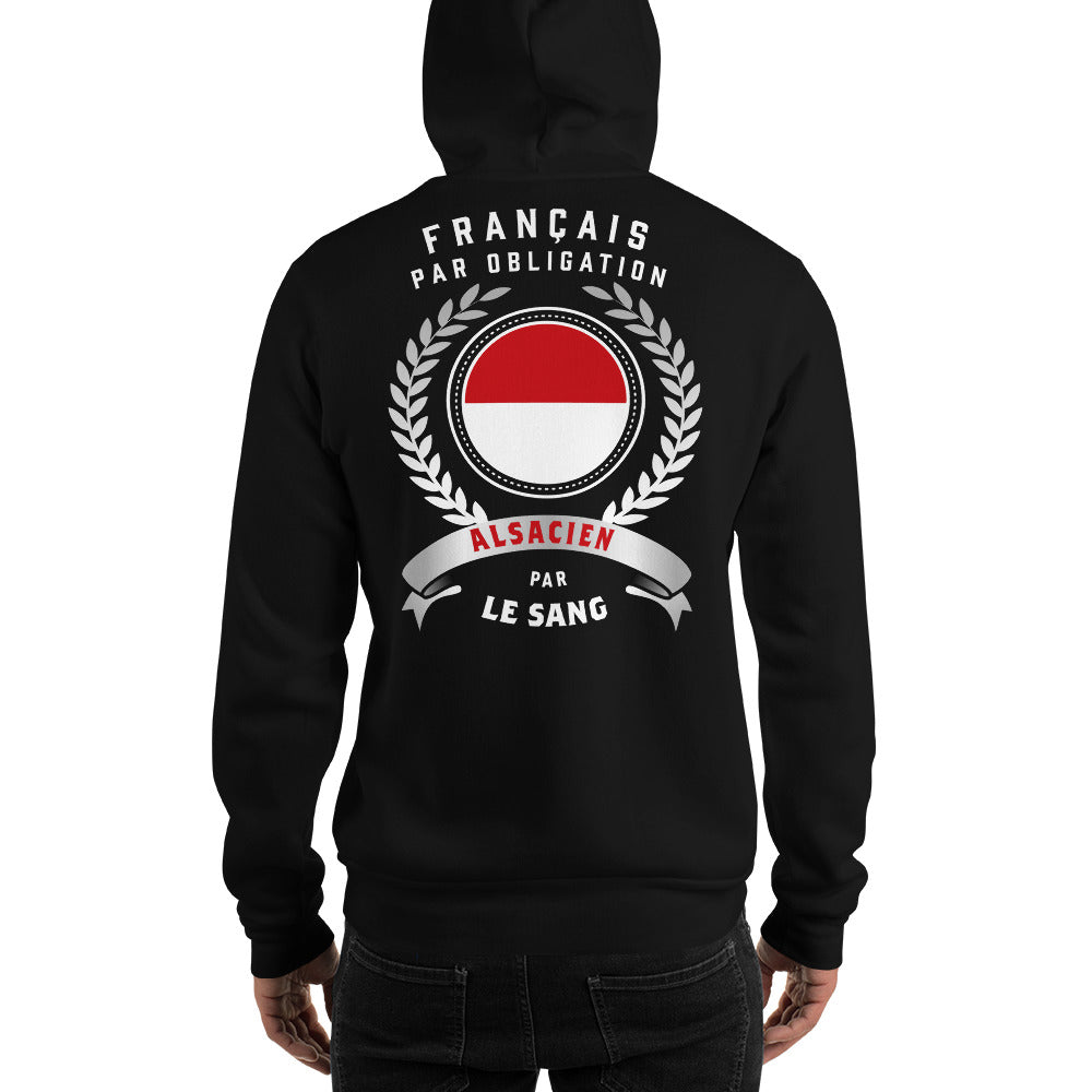 Alsacien par le sang - Sweatshirt à capuche - Ici & Là - T-shirts & Souvenirs de chez toi