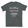 T-shirt Lotois noir - C'est difficile d'avoir toujours raison