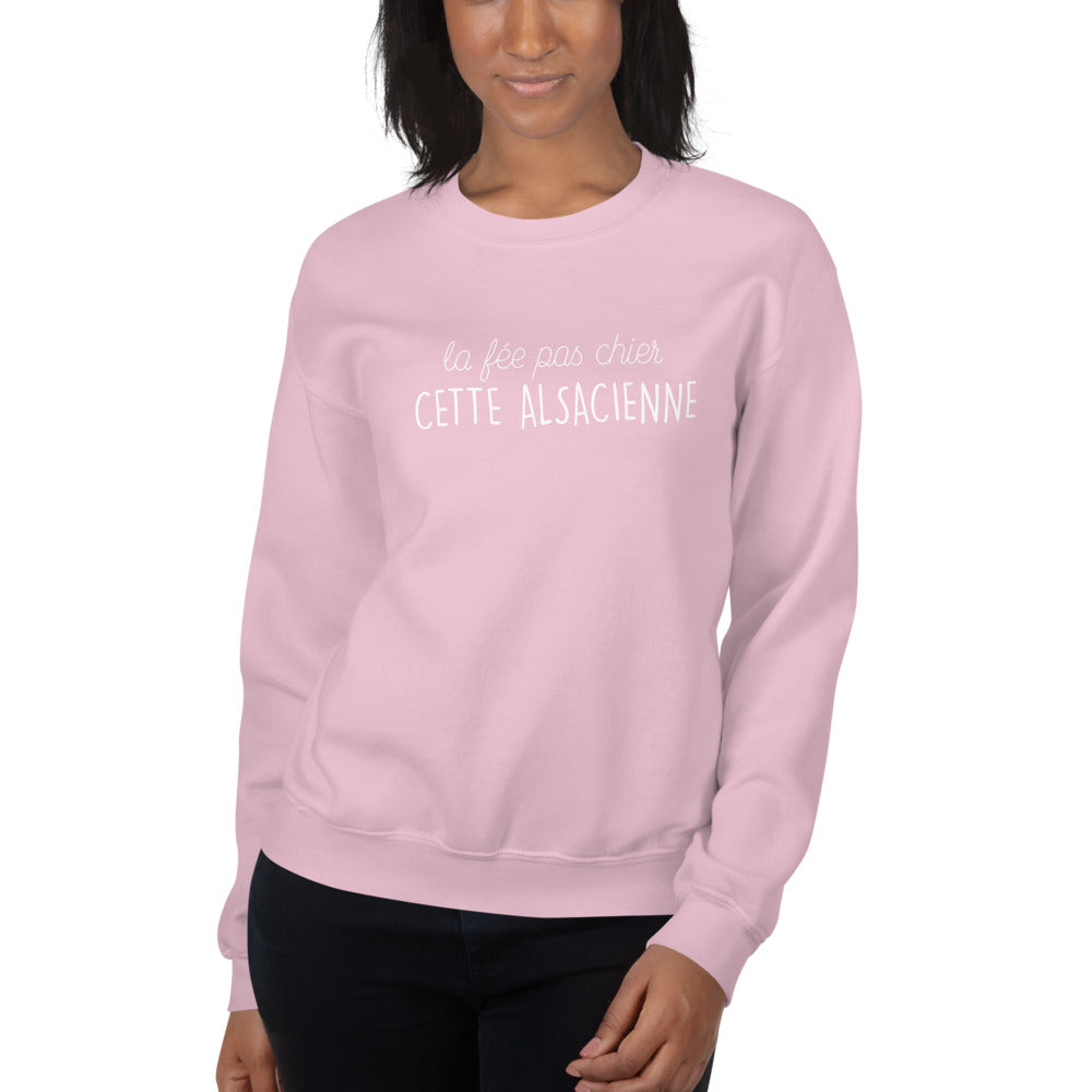Sweatshirt Alsace marine - Fée pas chier cette Alsacienne