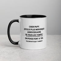 Thumbnail for Mug anniversaire noir - Papy Joyeux plus merdique