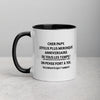 Mug anniversaire noir - Papy Joyeux plus merdique