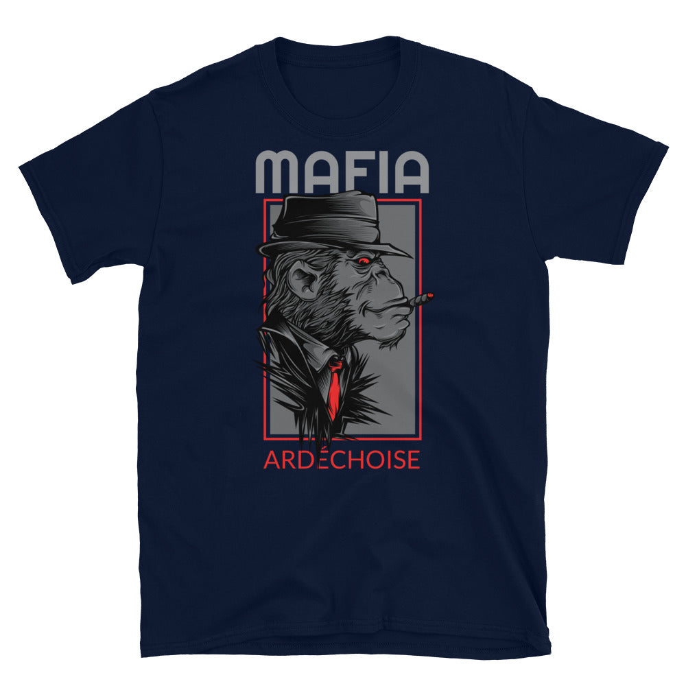 T-shirt Ardéchois noir - Design humoristique sur l'Ardèche